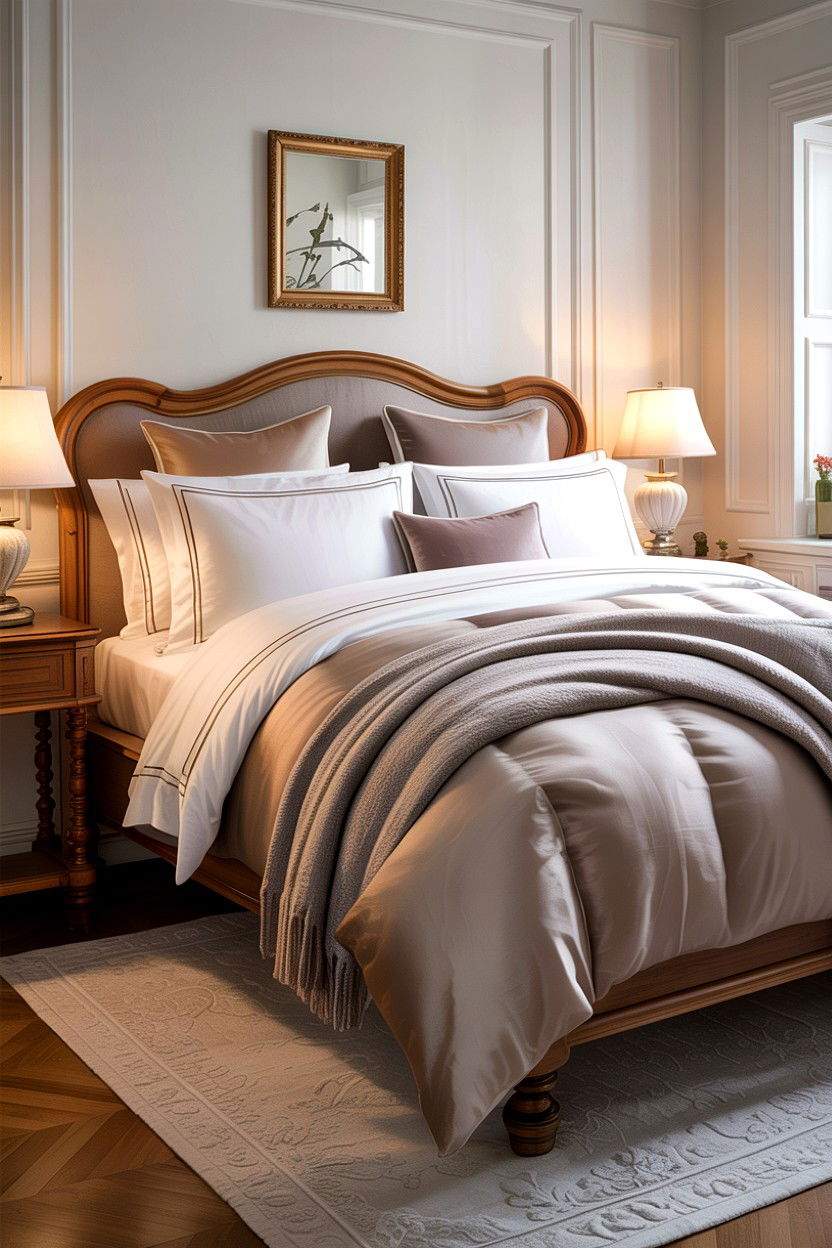 Luxury Bedding Set - 30 empty nester bedroom ideas