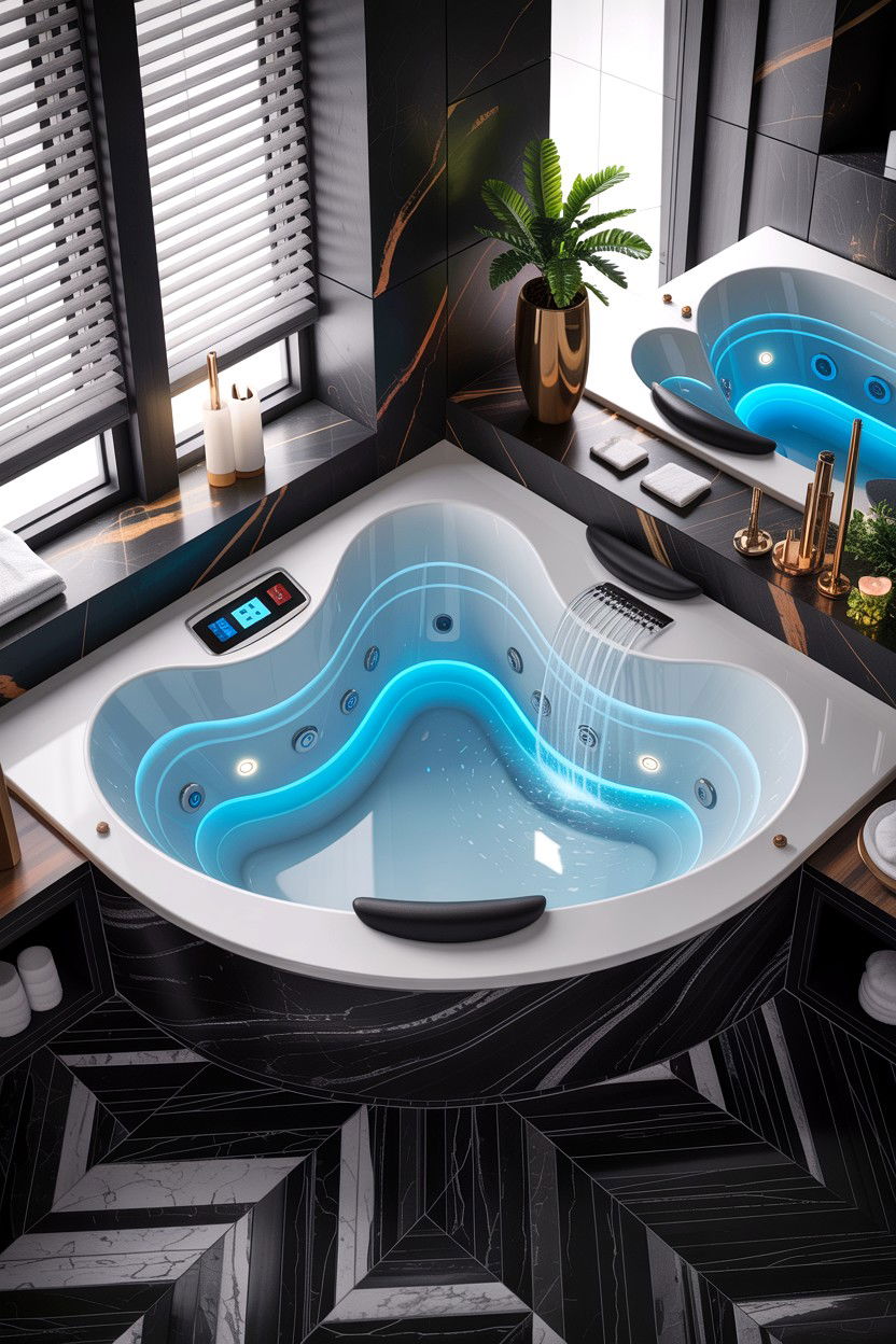 Luxury Corner Bathtub - 30 corner tub ideas