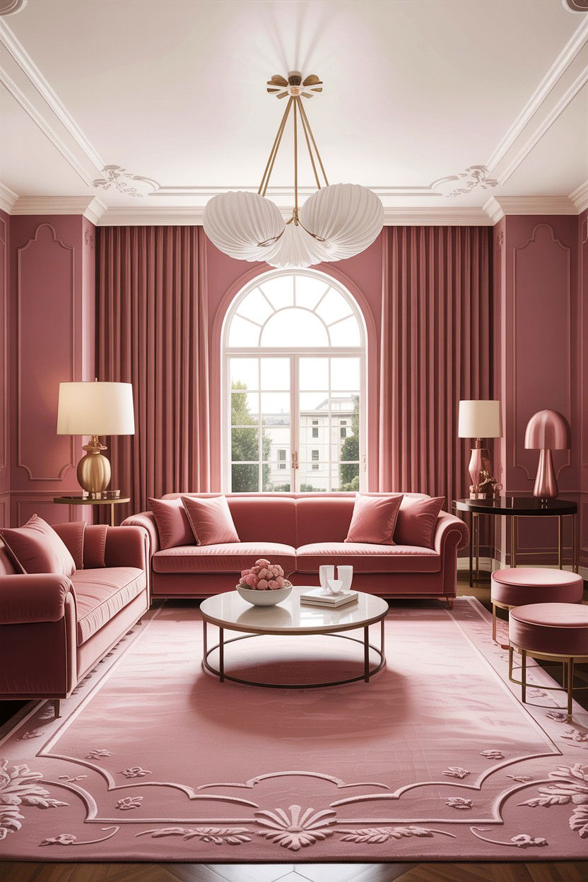 Luxury Dusty Rose Living Room - 30 dusty rose living room ideas