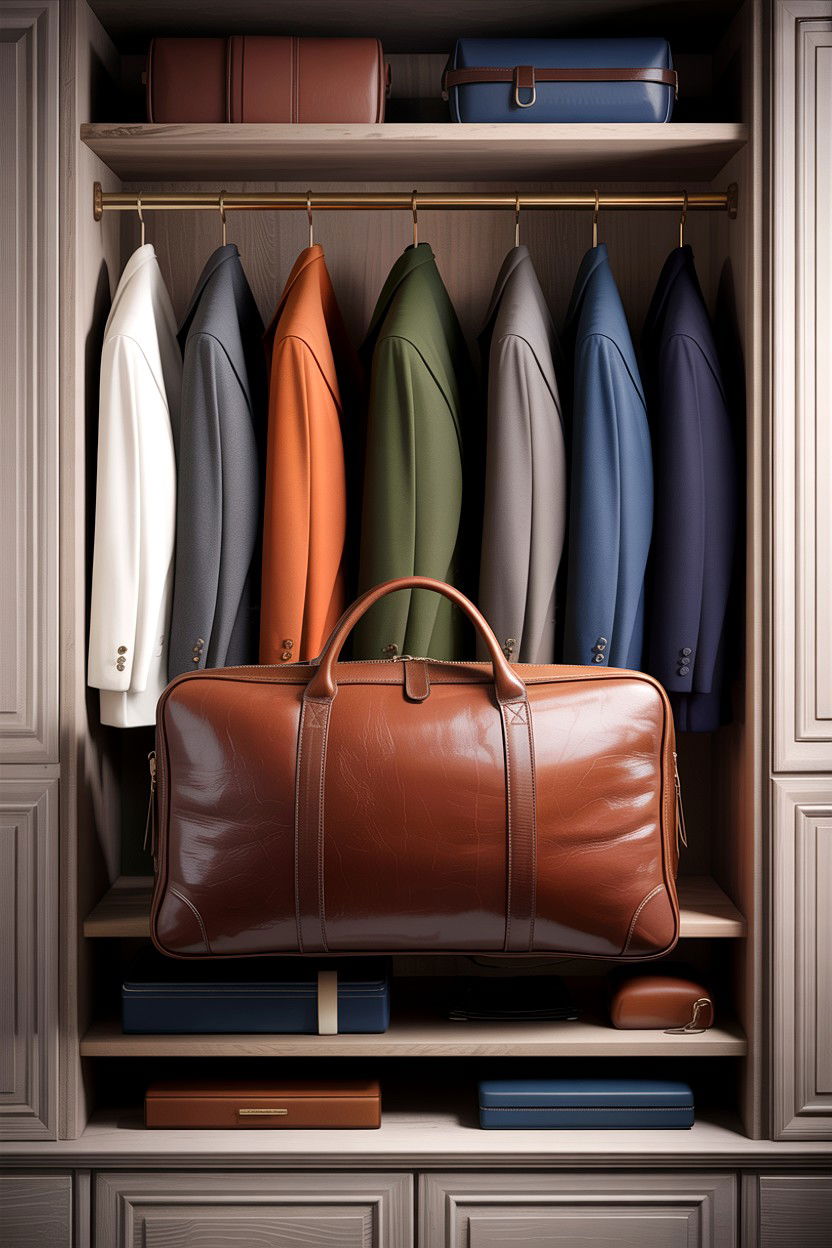 Luxury Leather Suit Bag - 30 bedroom suit bags