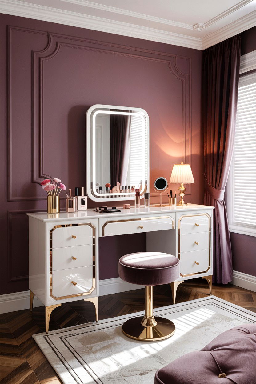 Luxury Makeup Vanity - 30 bedroom corner vanity ideas