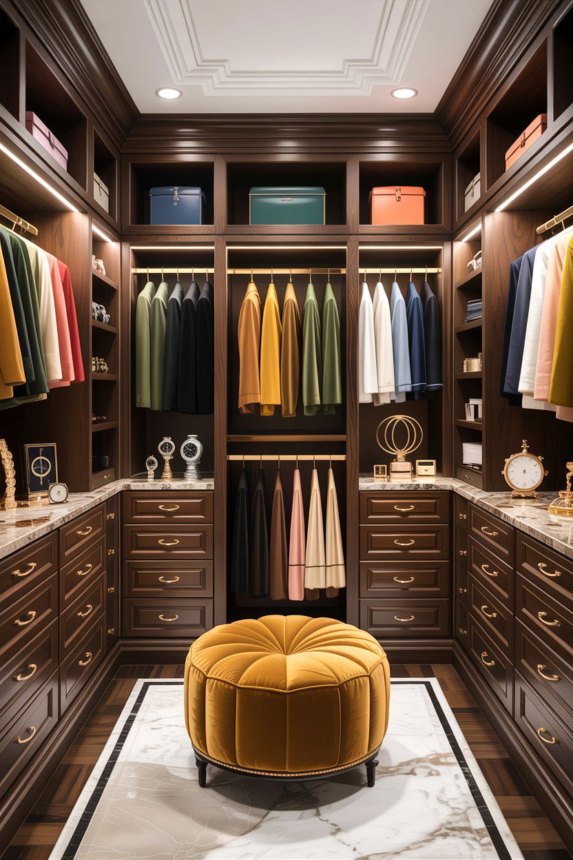 30 Modern Bedroom Walk-In Closet Ideas for Organization