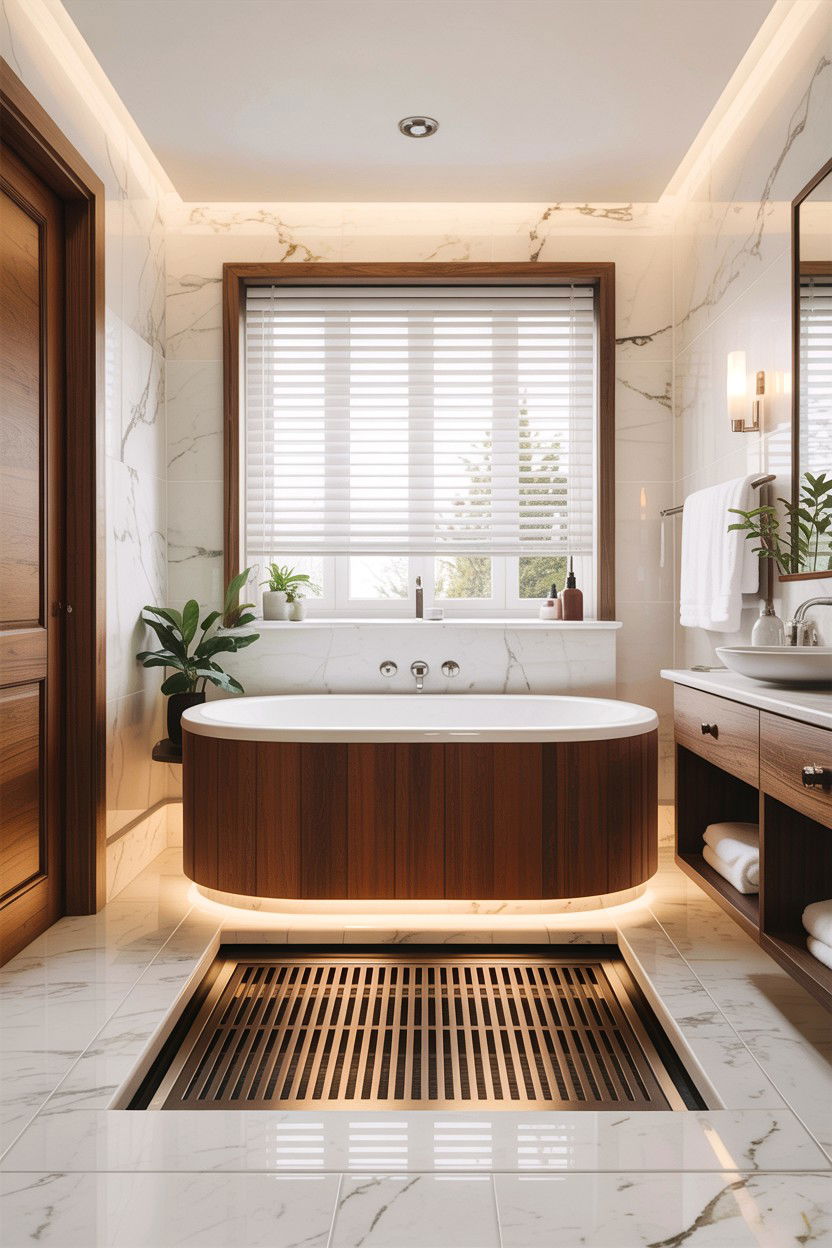 Luxury Spa Bathroom Floor - 30 heated bathroom floor ideas