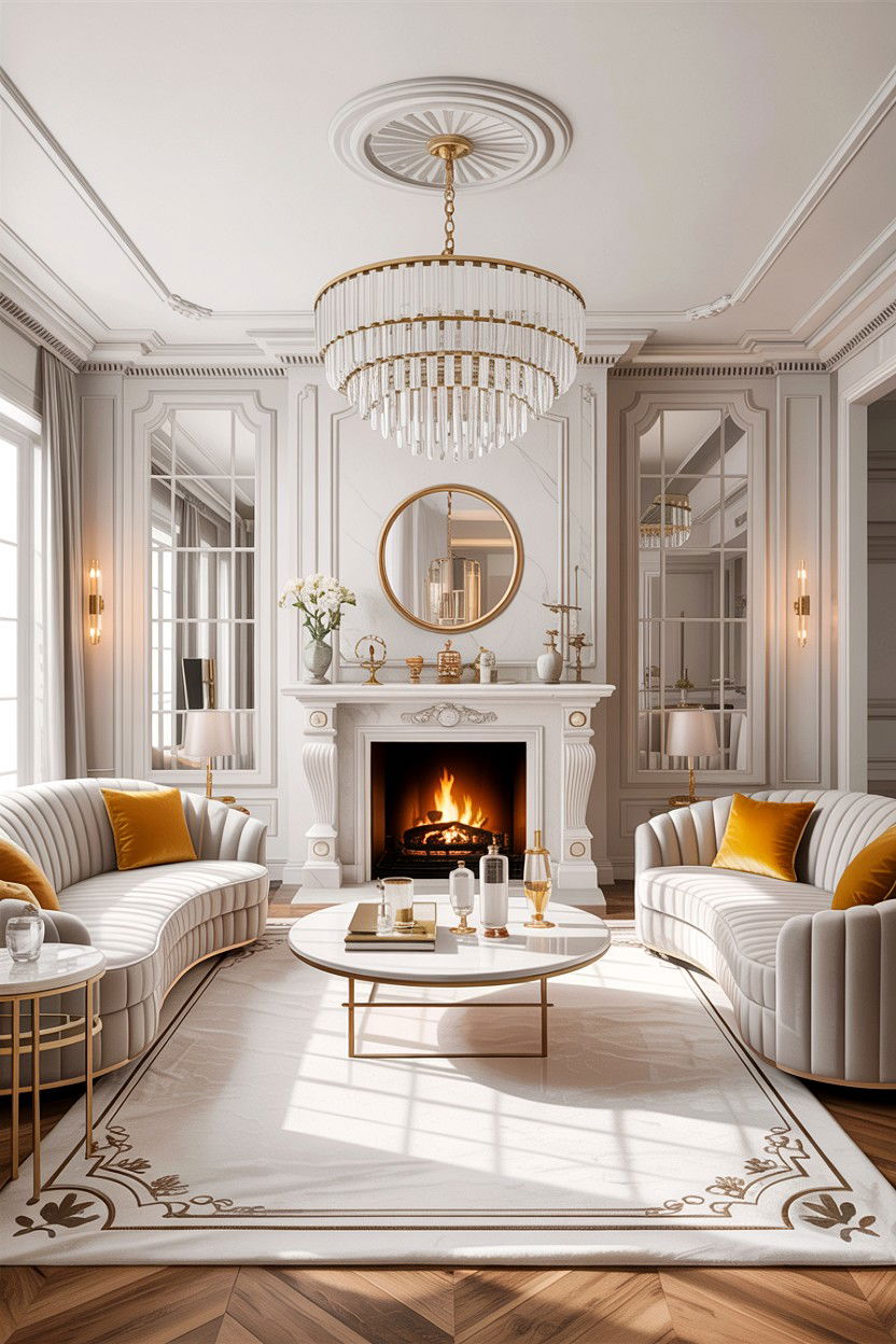Luxury White Living Room - 30 all white living room ideas