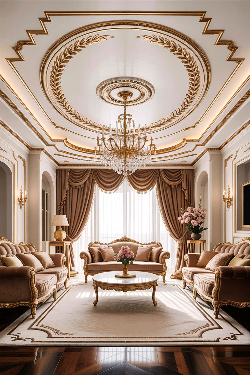 Luxury false ceiling living room - 30 living room false ceiling designs