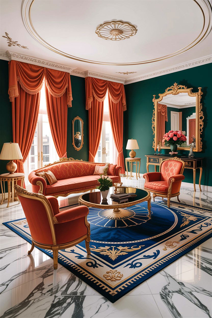 Luxury living room - 30 Hollywood regency living room ideas