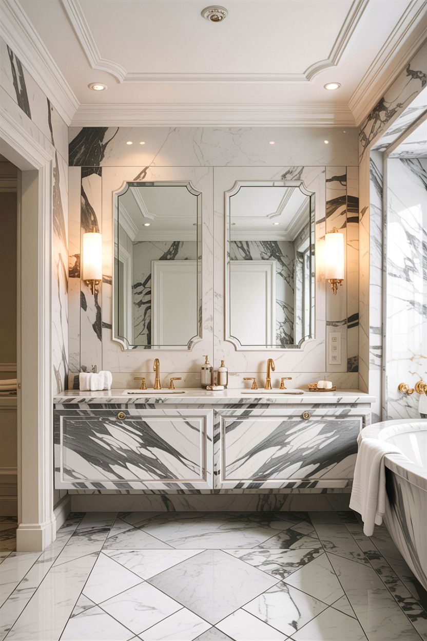 Luxury marble bathroom - 30 bathroom design ideas