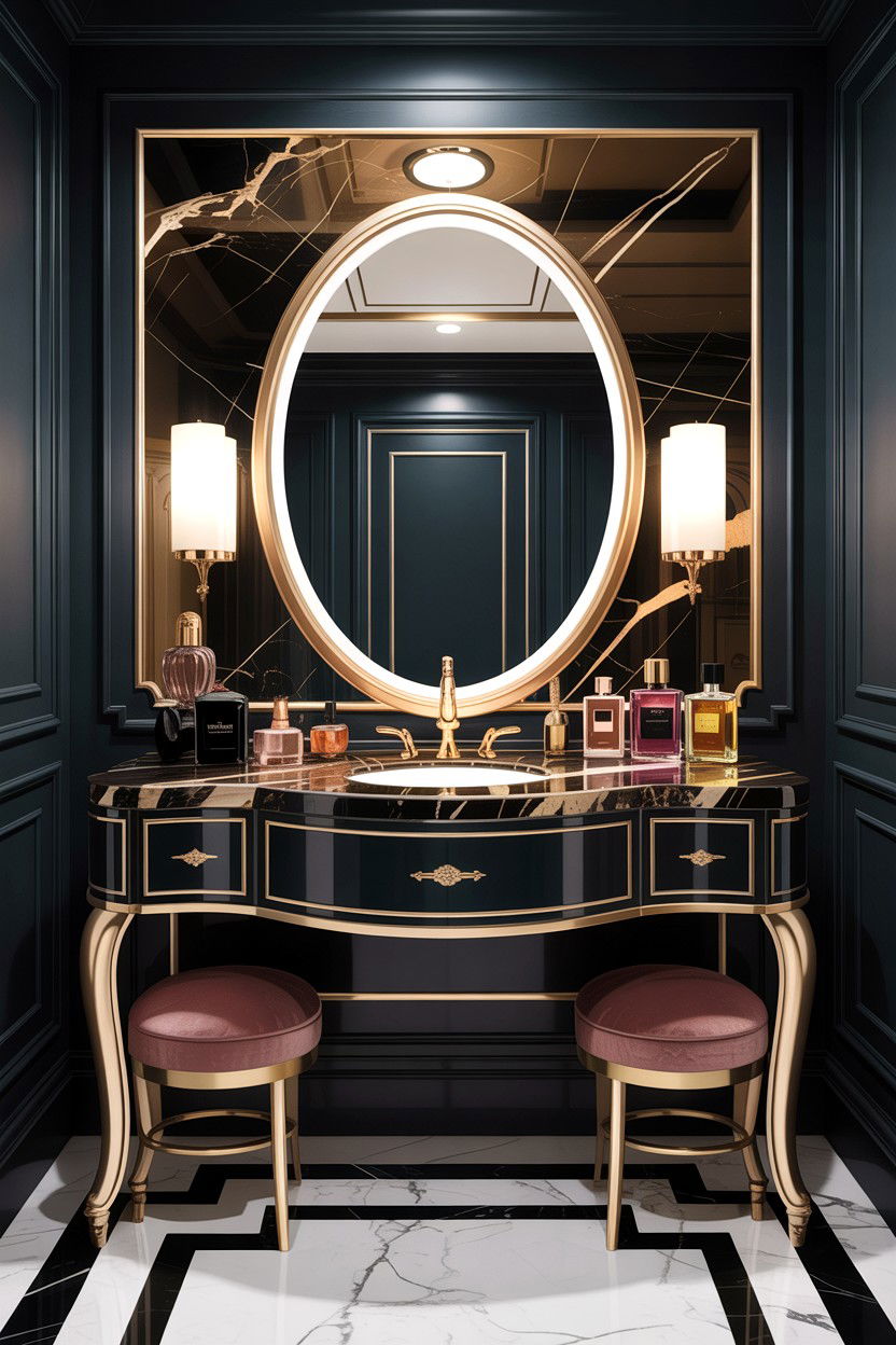 Luxury marble vanity - 30 bedroom vanity ideas