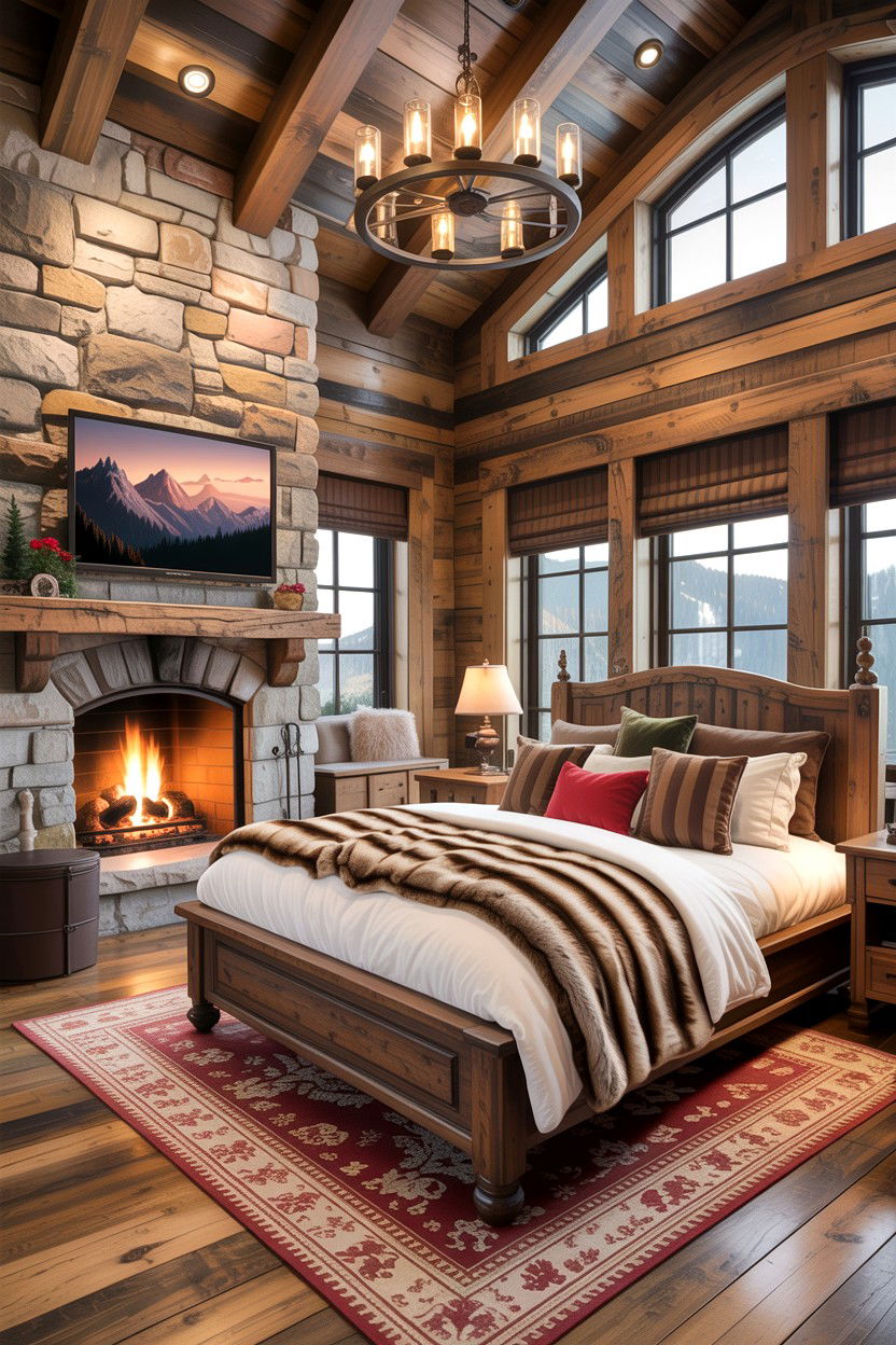 Luxury rustic mountain bedroom - 30 high end bedroom ideas