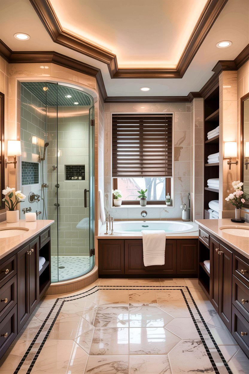 Luxury spa bathroom - 30 Jack and Jill bathroom ideas