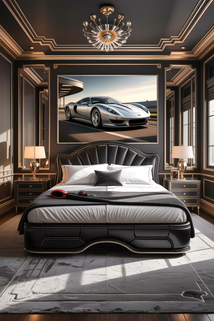 Luxury supercar bedroom - 30 car themed bedroom ideas