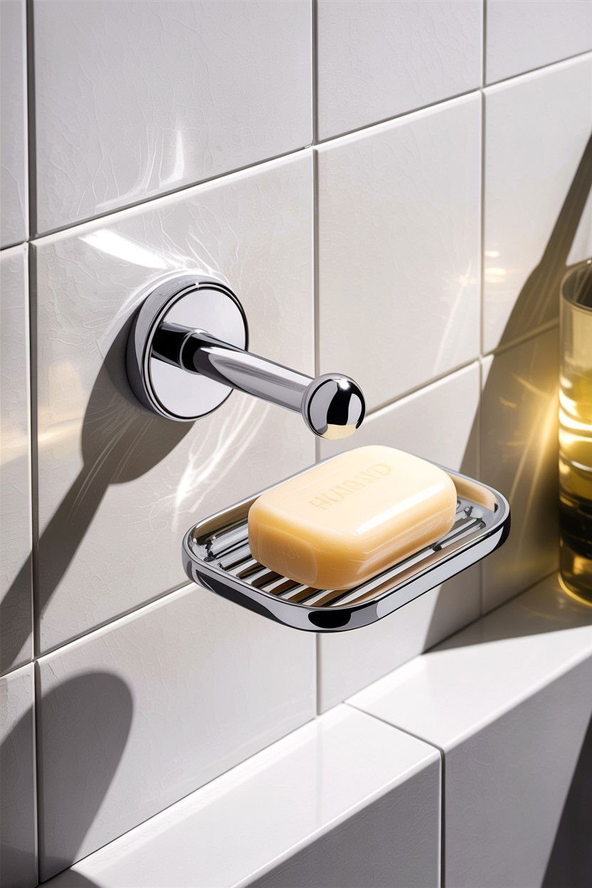 Magnetic Soap Holder - 30 bathroom accessory styling ideas