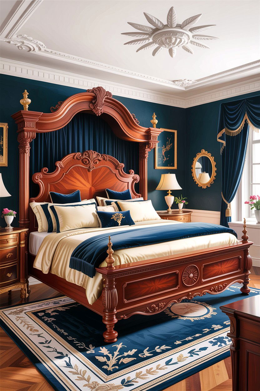 Mahogany Master Bedroom - 30 warm brown bedroom ideas