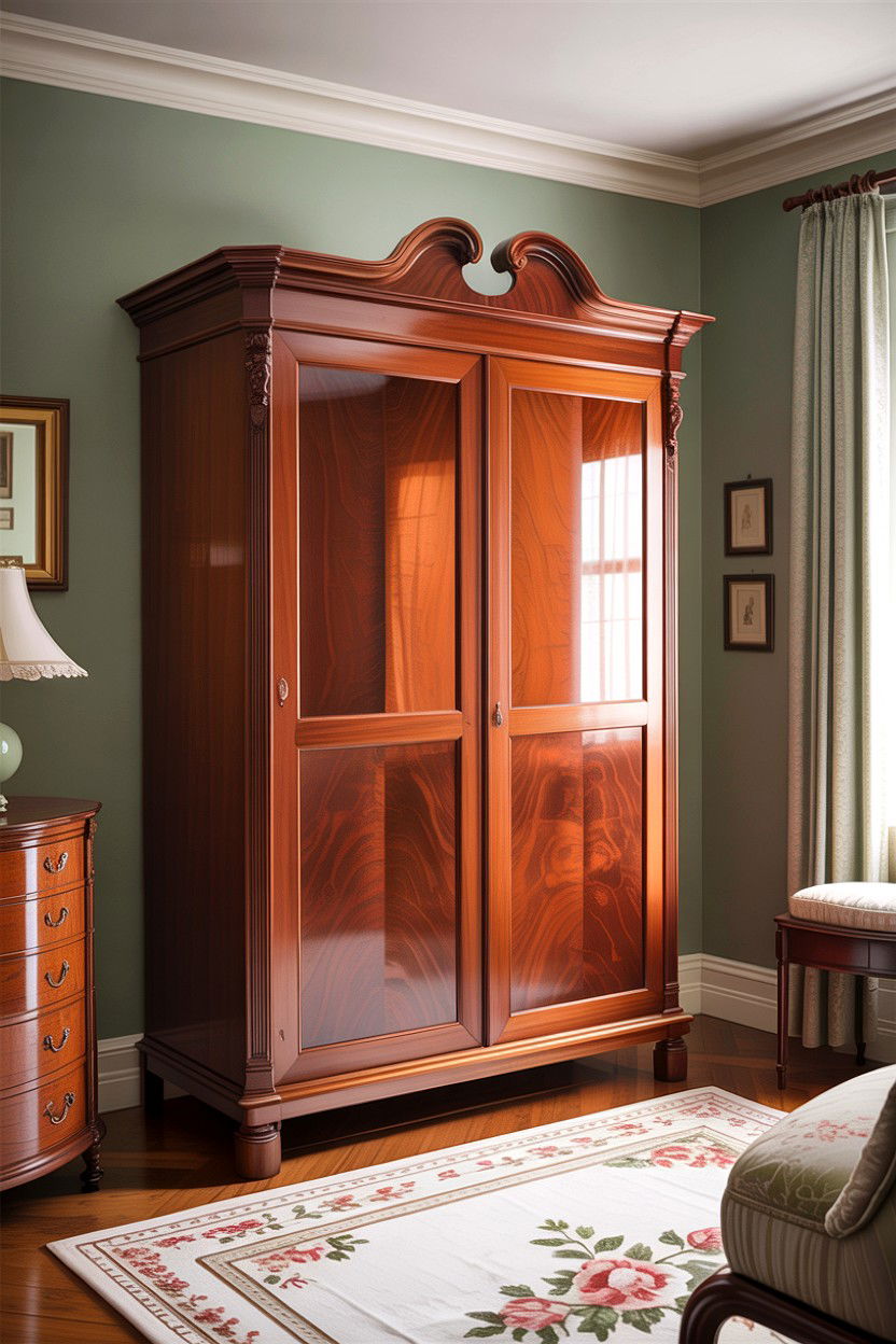 Mahogany Wardrobe - 30 Edwardian bedroom ideas