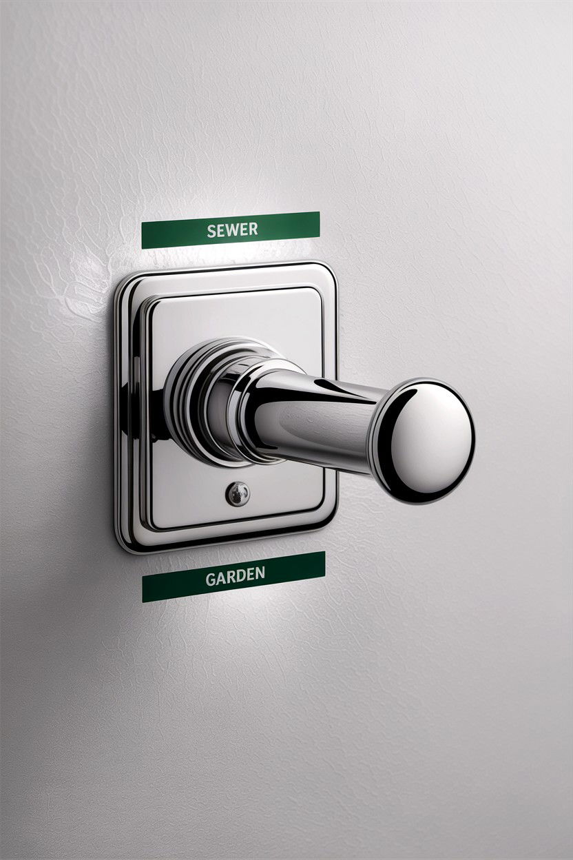 Manual greywater diversion - 30 greywater bathroom ideas