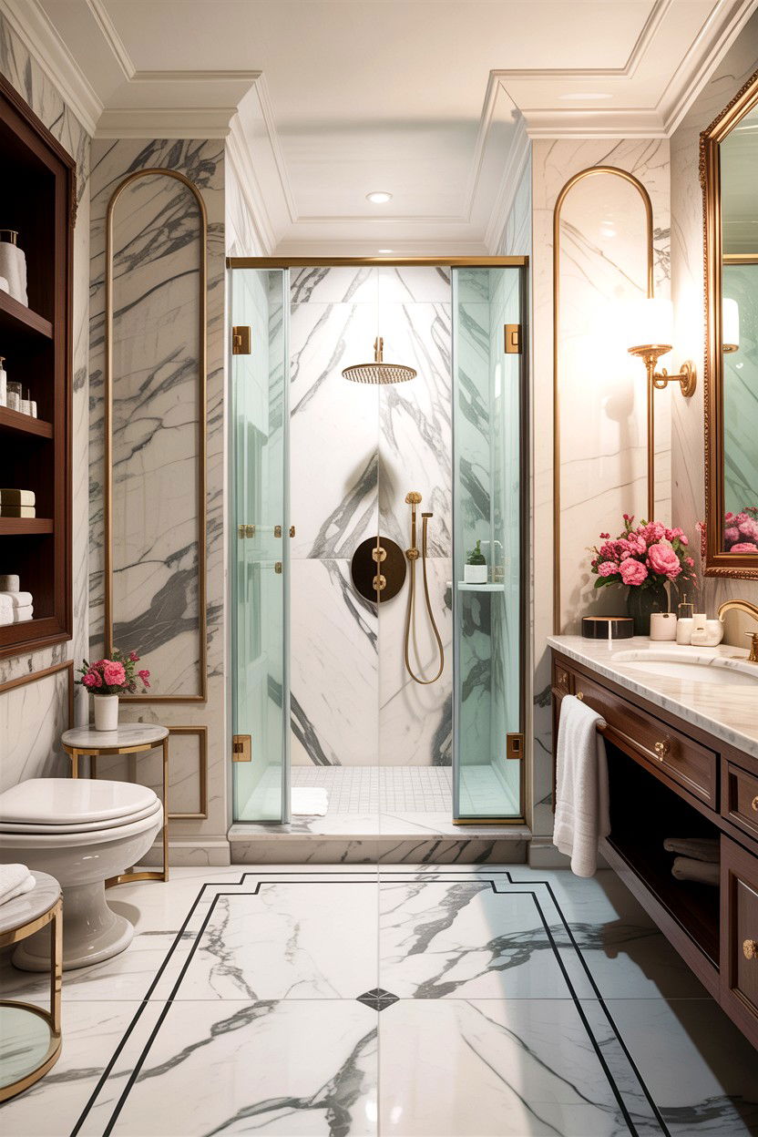 Marble Bathroom Tile - 30 contractor bathroom ideas