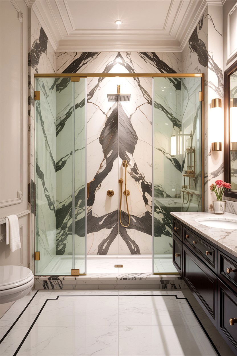 Marble Bathroom Walls - 30 en-suite bathroom ideas