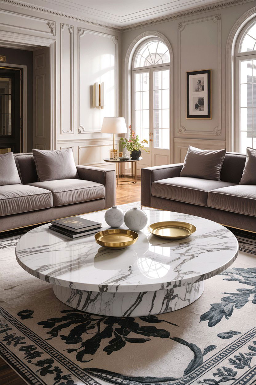 Marble Coffee Table - 30 living room Italian furniture ideas