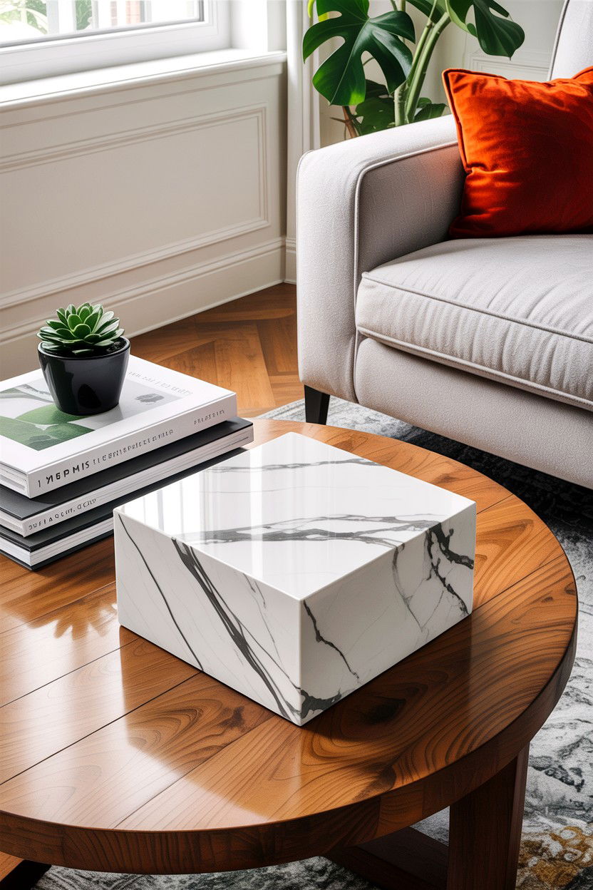 Marble Decorative Box - 30 living room decorative boxes