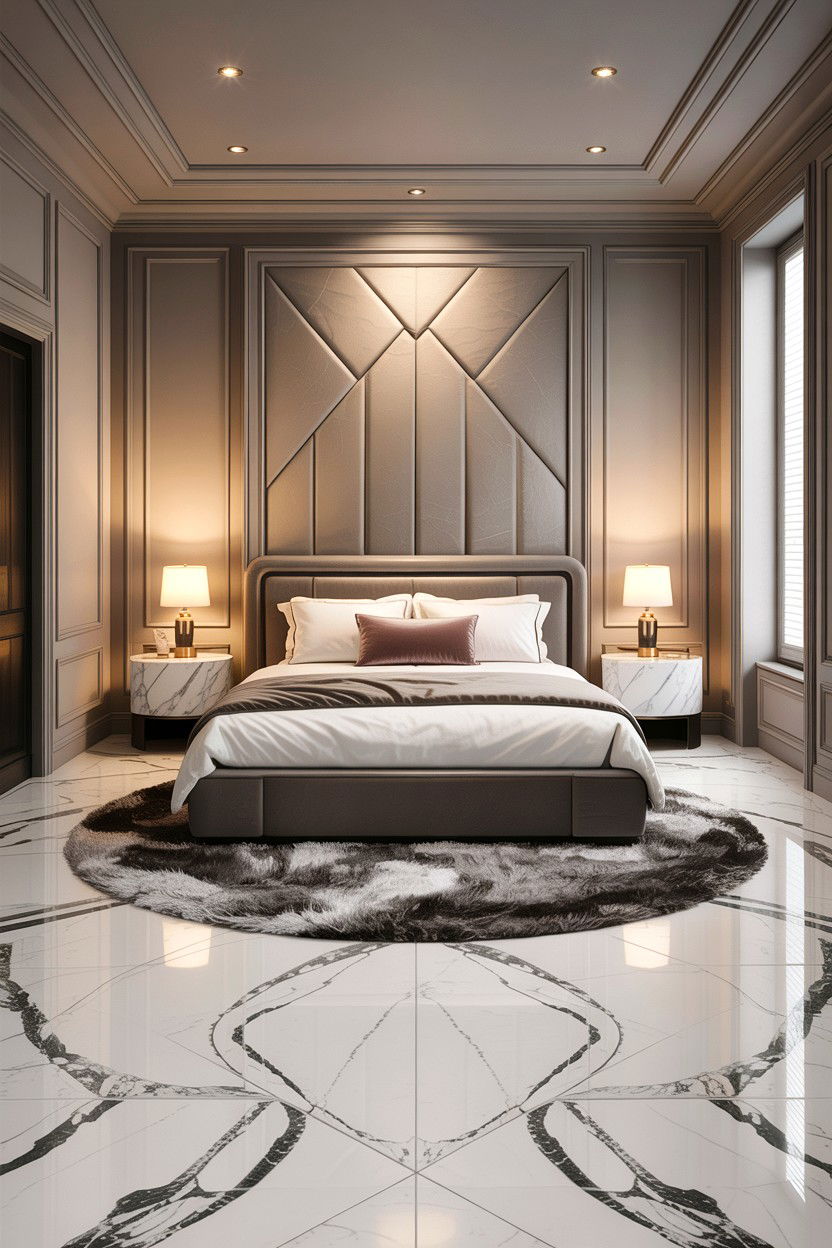 Marble Floor Bedroom - 30 Turkish bedroom ideas