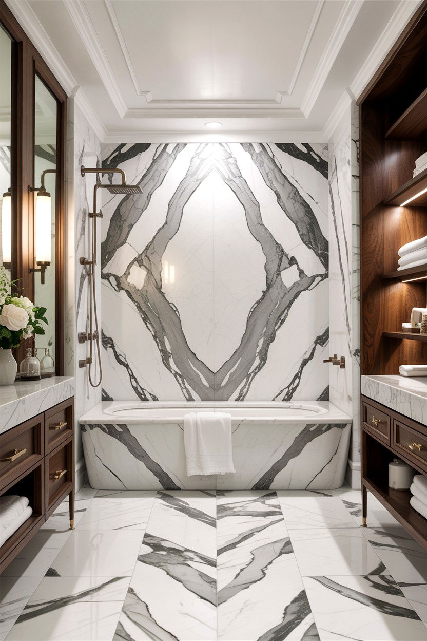 Marble Master Bathroom - 30 designer bathroom ideas