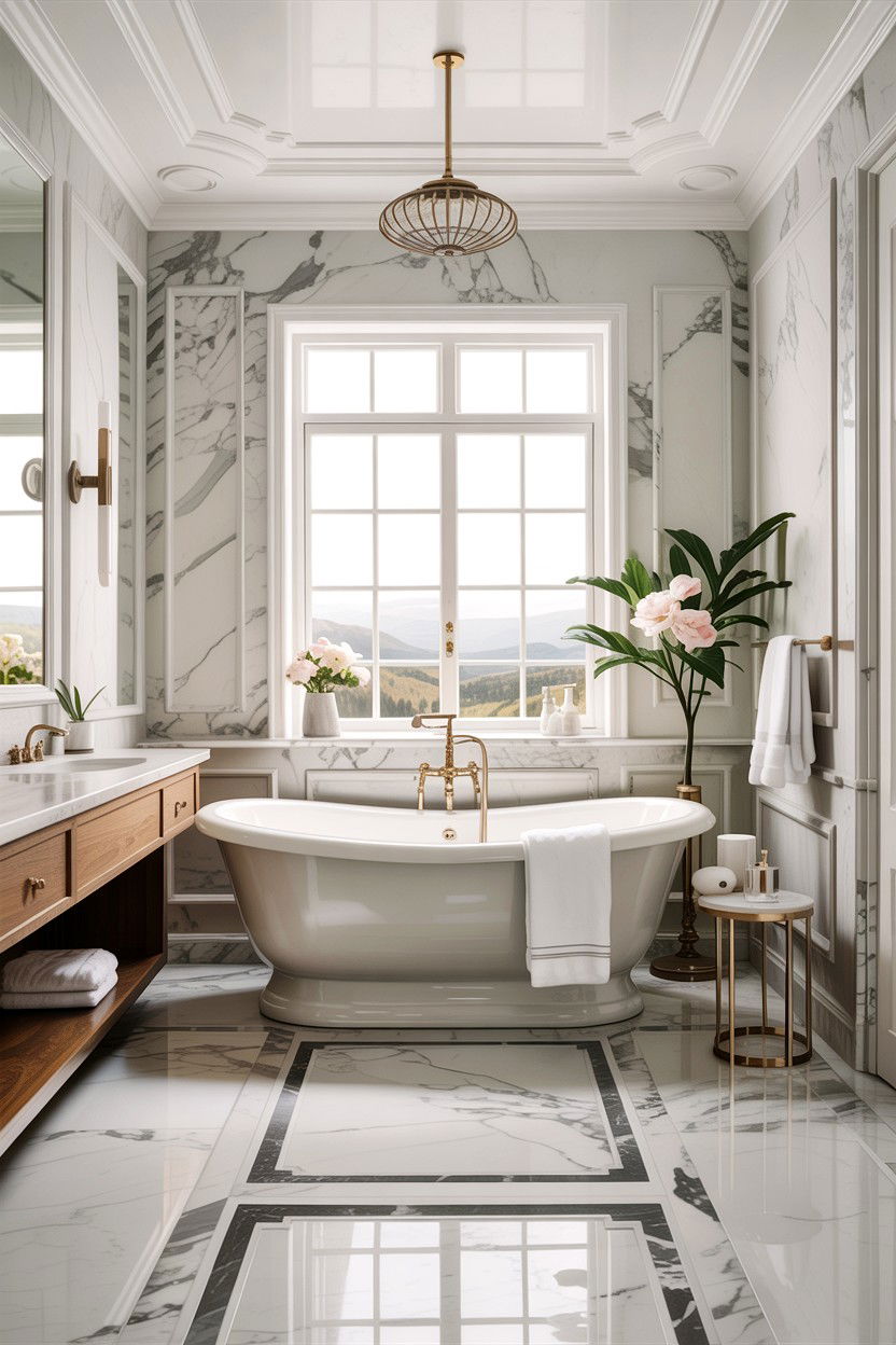 Marble Master Bathroom - 30 interior designer bathroom ideas