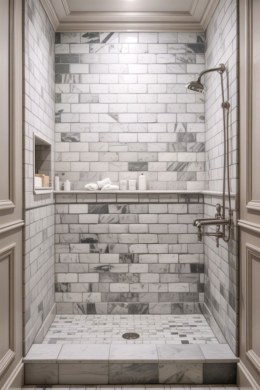 Marble Subway Tile - 30 jaw-dropping bathroom ideas