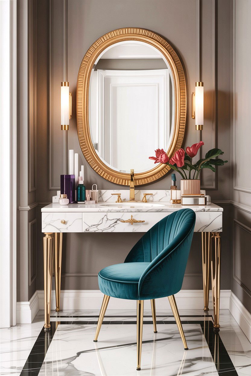 Marble Top Vanity - 30 bedroom vanity tables