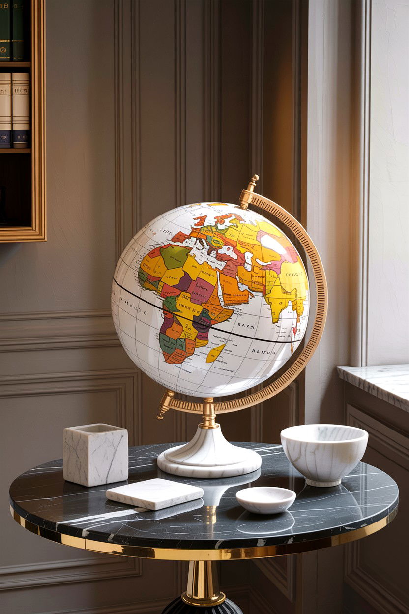 Marble base globe - 30 living room globes