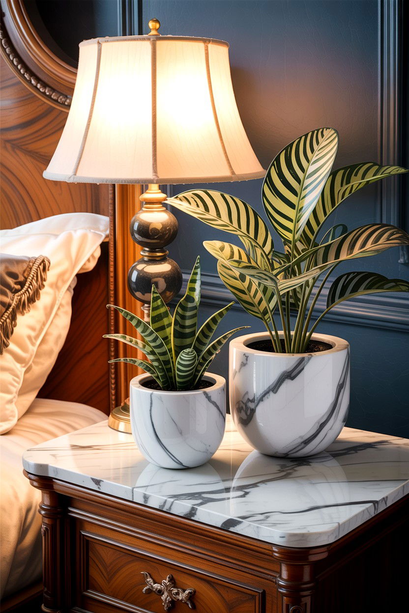 Marble planters for bedroom - 30 bedroom planters