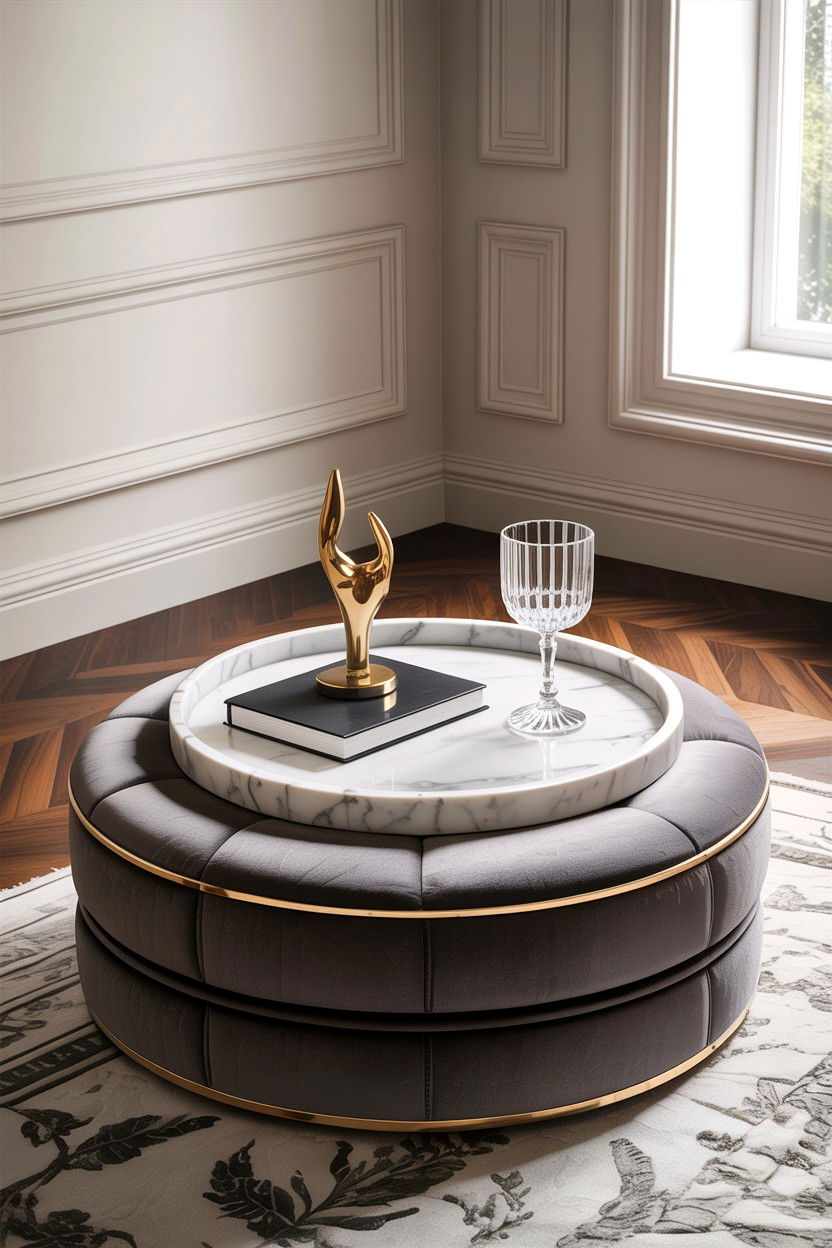 Marble tray for ottoman - 30 living room decorative trays