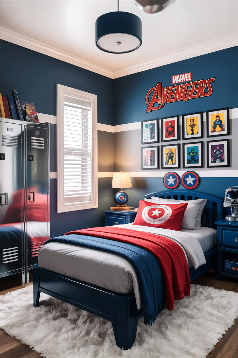 Marvel Avengers Bedroom - 30 character home bedroom ideas