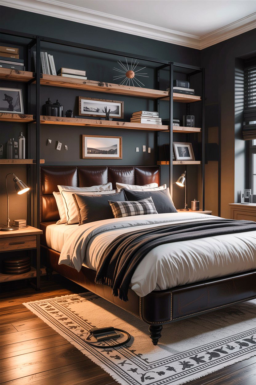 Masculine Bachelor Bedroom - 30 before and after bedroom ideas