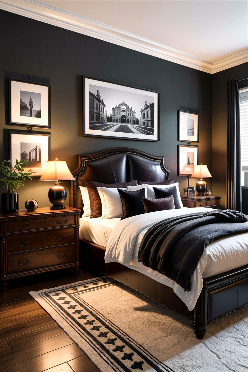 Masculine Bedroom - 30 apartment bedroom ideas