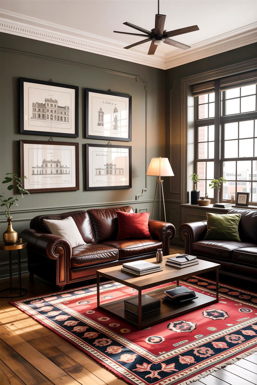 Masculine living room decor - 30 apartment living room ideas