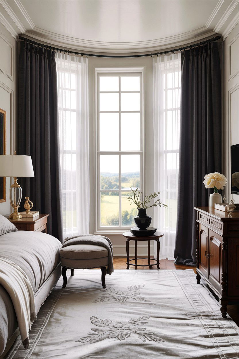 Master Bedroom Window Treatments - 30 empty nester bedroom ideas