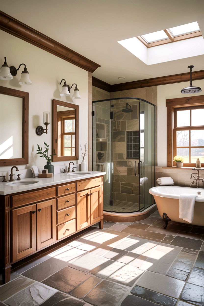 Master Country Bathroom - 30 country bathroom ideas