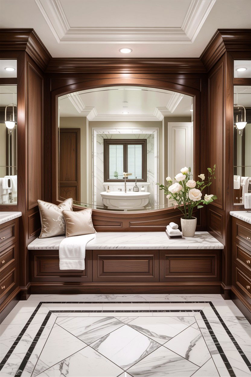 Master bathroom bench - 30 bathroom built-in bench ideas