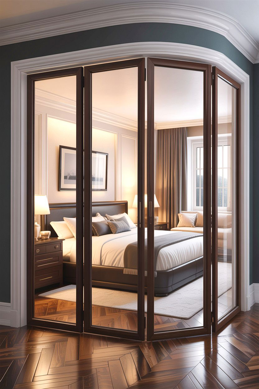 Master suite bifold room divider - 30 bedroom bifold doors