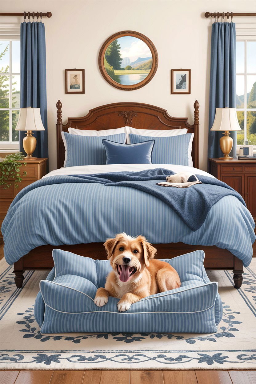 Matching Owner And Dog Bedding - 30 dog bed bedroom ideas