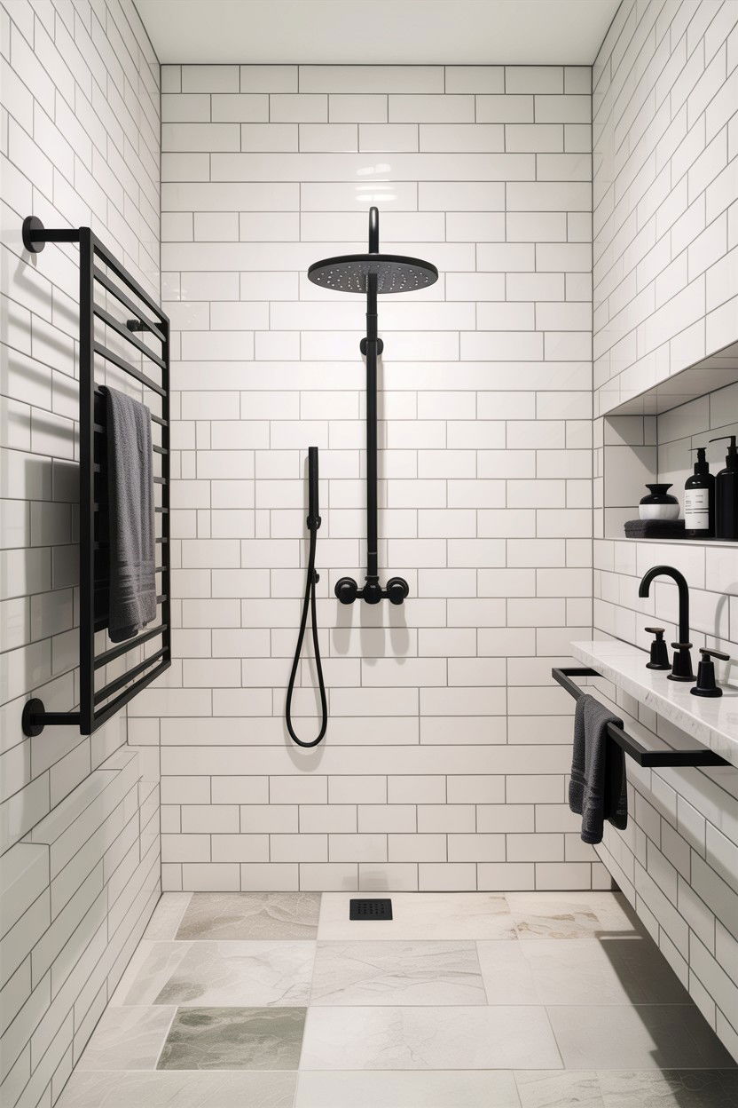Matte Black Fixtures - 30 contemporary bathroom ideas