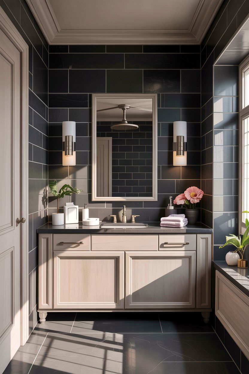 Matte Gray Bathroom Fan - 30 bathroom ceiling fan ideas