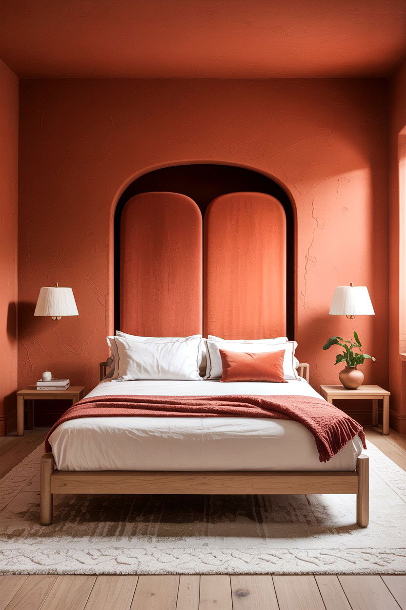 Matte Terracotta Bedroom Paint - 30 bedroom terracotta walls