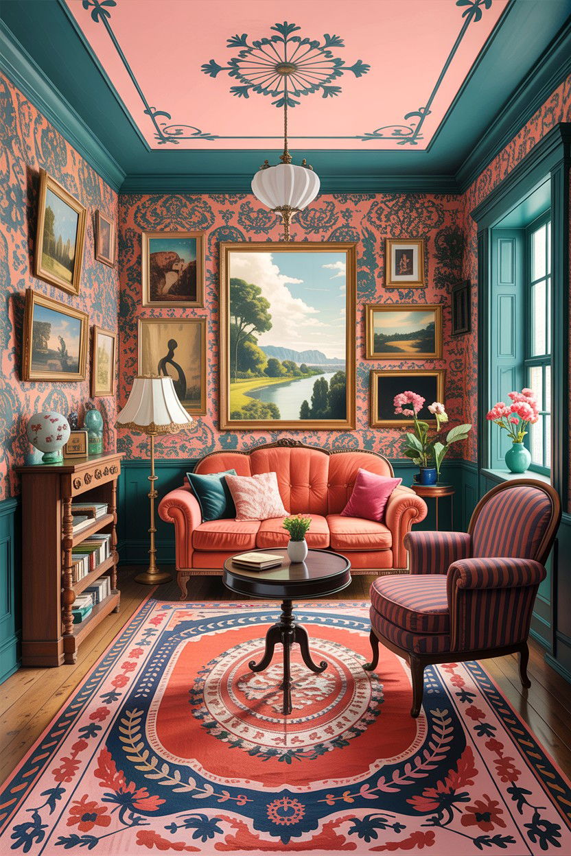 Maximalist historic living room - 30 historic home living room ideas