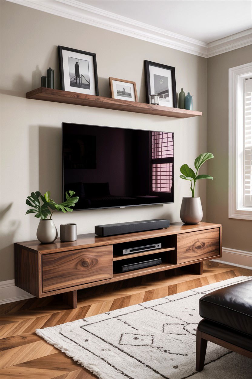Media Console - 30 living room enhancement ideas