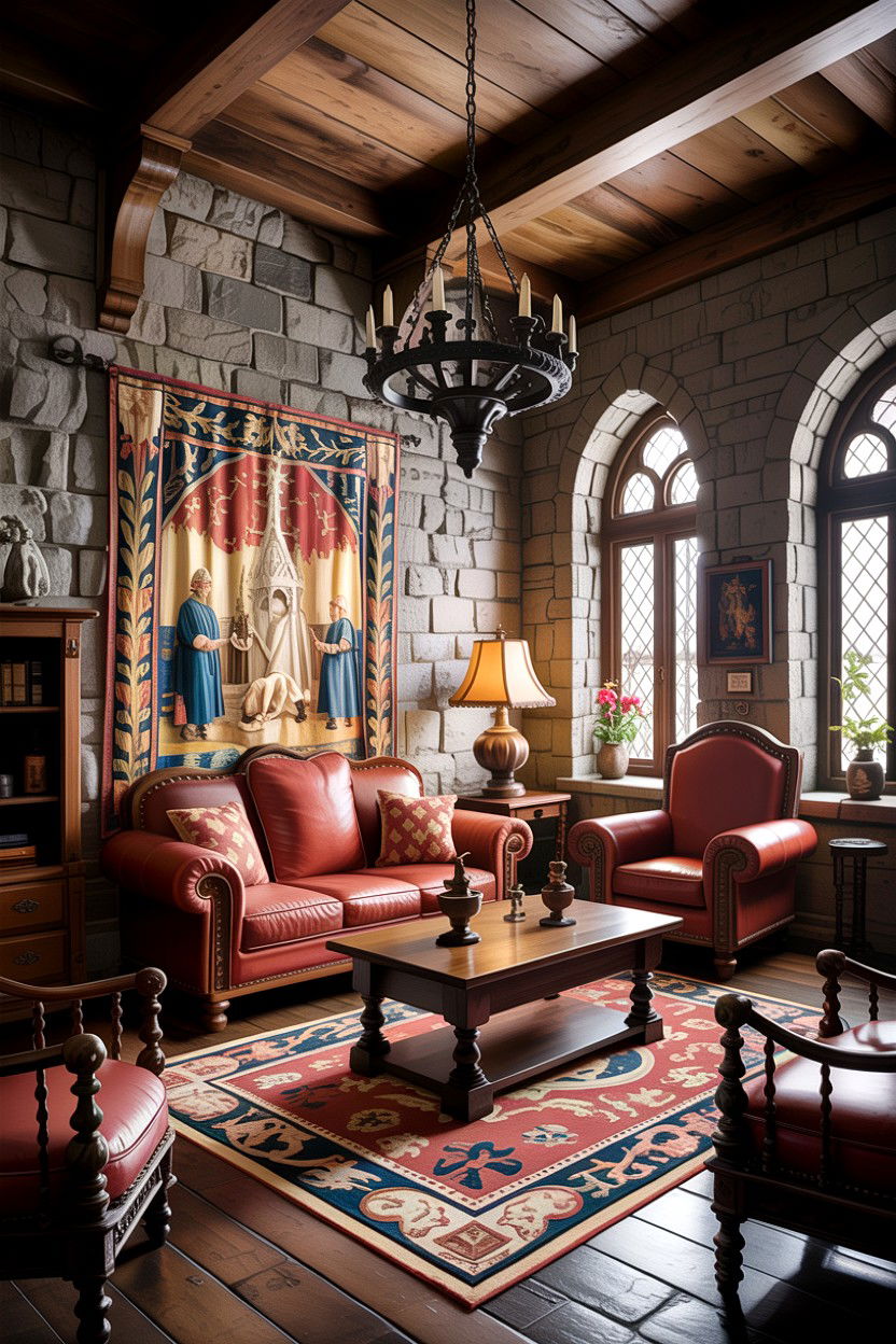 Medieval Gothic Living Room - 30 gothic living room ideas