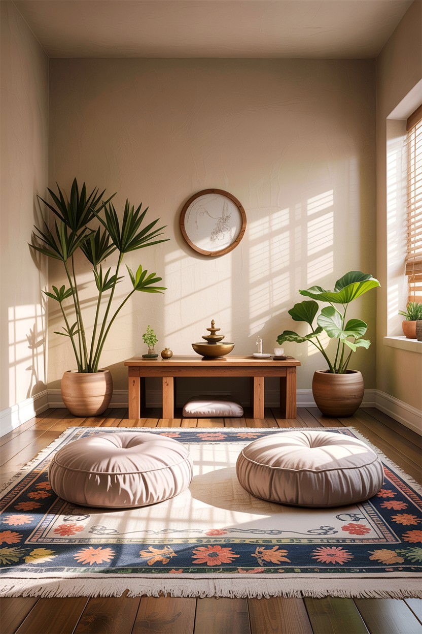 Meditation Room Setup - 30 bedroom conversion ideas