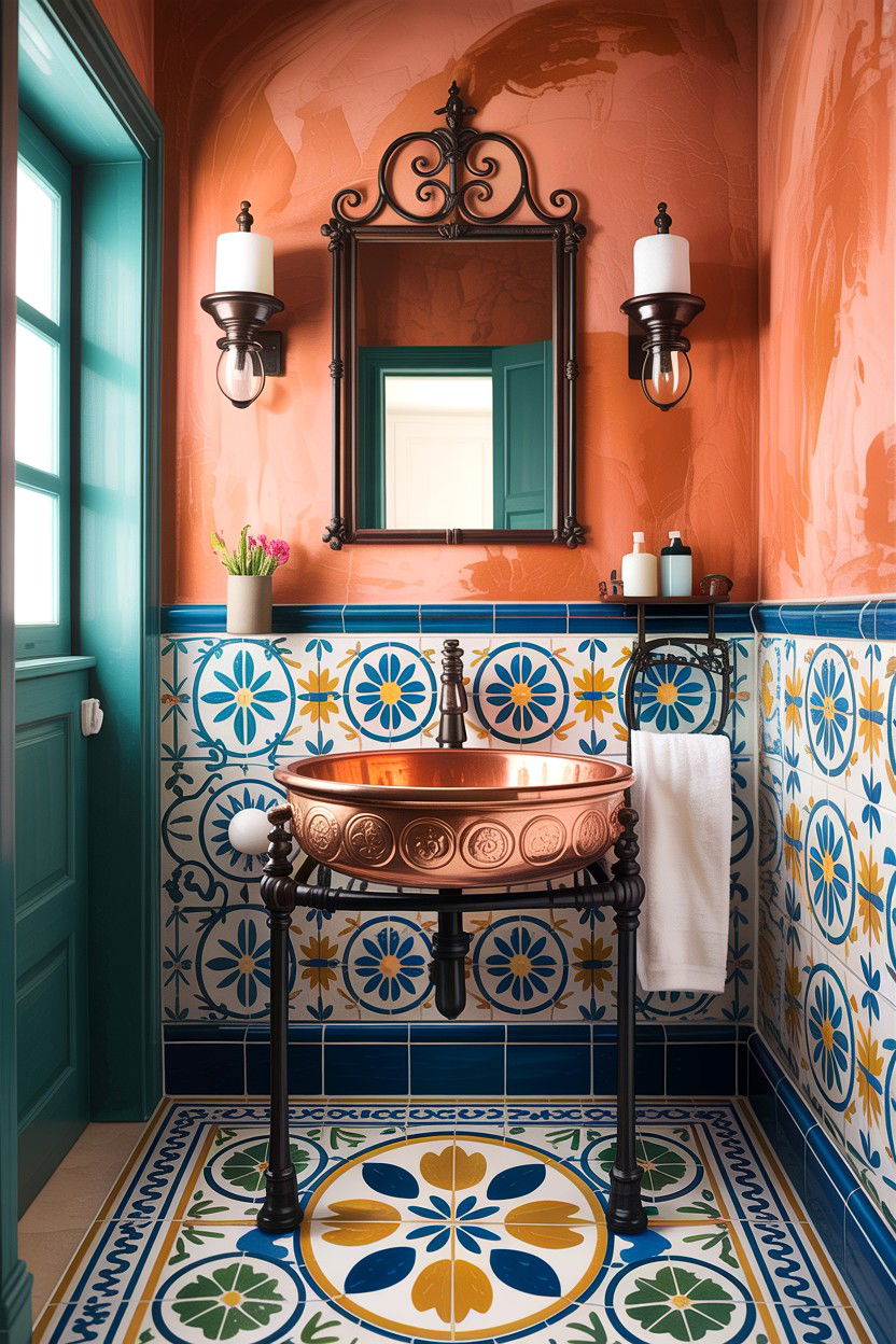 Mediterranean Bathroom Copper Sink - 30 copper sink ideas