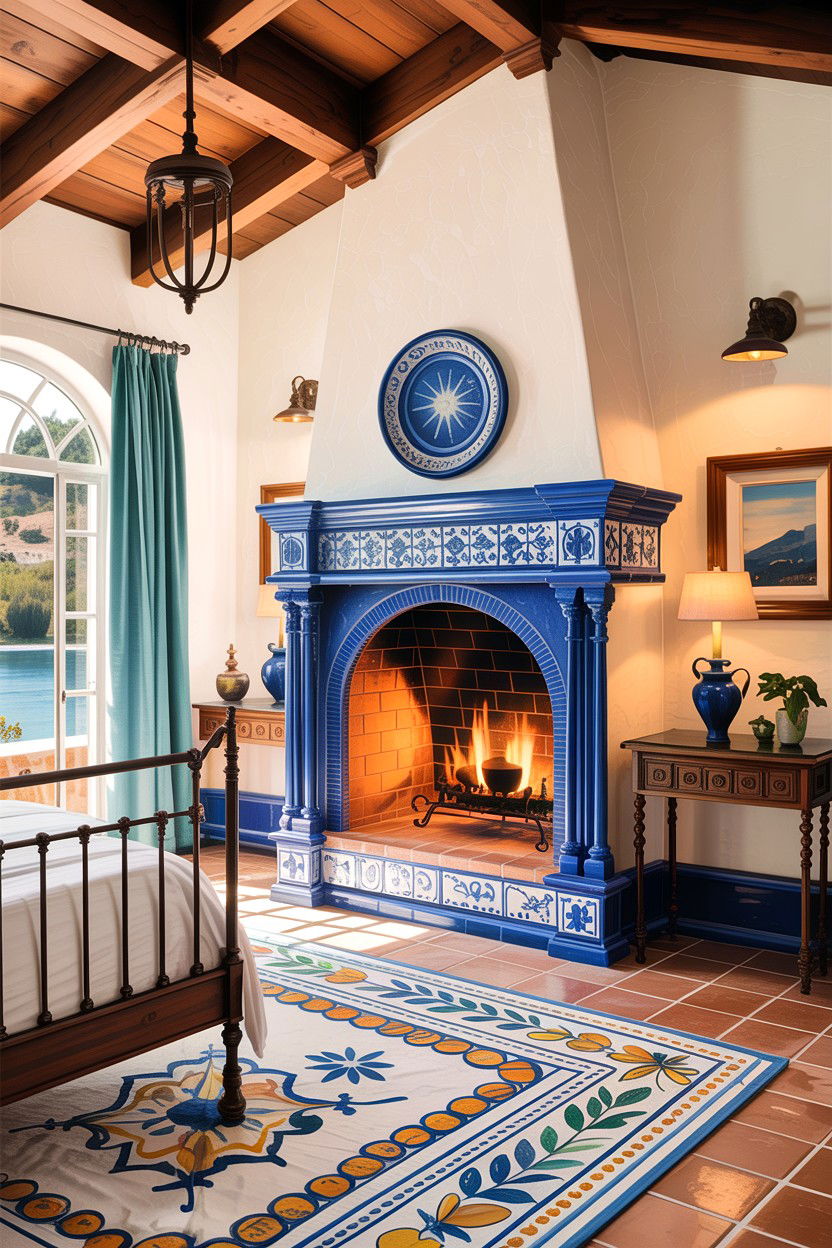 Mediterranean Bedroom Fireplace - 30 bedroom with fireplace ideas