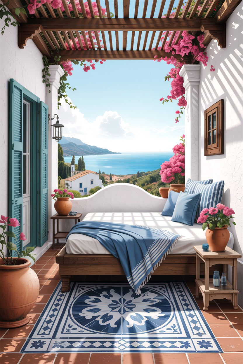 Mediterranean Bedroom Terrace - 30 bedroom with terrace ideas